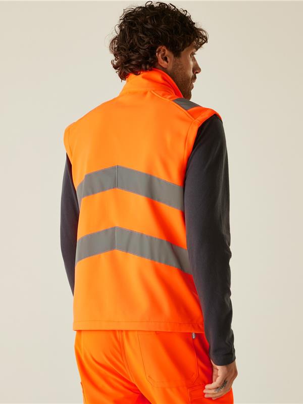 Regatta Professional Pro Contract Hi Vis Ablaze 270 2 Layer Softshell Bodywarmer Adult