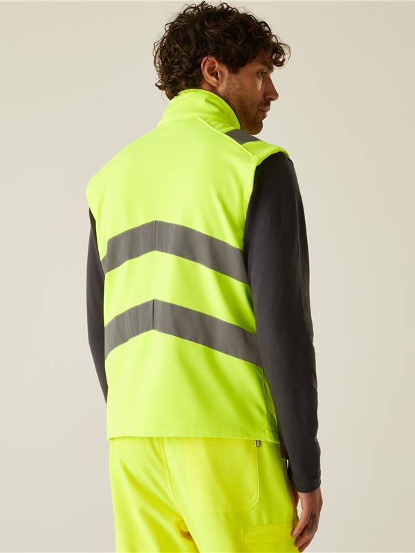 Regatta Professional Pro Contract Hi Vis Ablaze 270 2 Layer Softshell Bodywarmer Adult