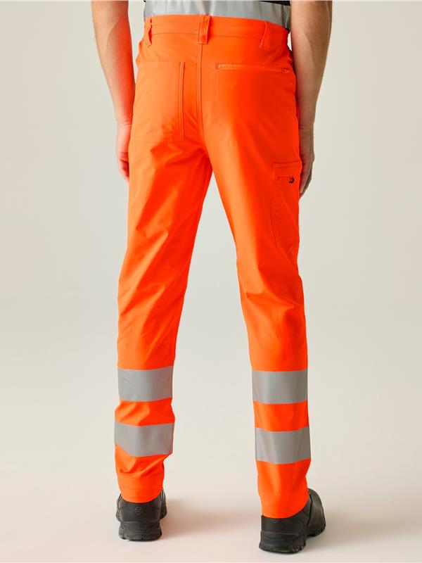 Regatta Professional Pro Action Hi Vis Stretch 155 Action Trousers Adult