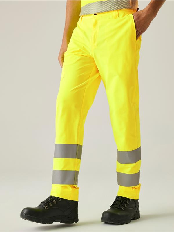 Regatta Professional Pro Action Hi Vis Stretch 155 Action Trousers Adult
